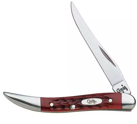 00792 POCKET WORN OLD RED BONE SMALL TEXAS TOOTHPICK