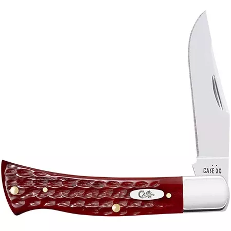 10299 Pocket Worn Old Red Bone – Corn Cob Jig Case Axe Handle