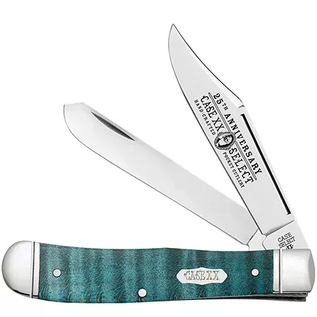 10415 TURQUOISE CURLY MAPLE TRAPPER - CASE SELECT