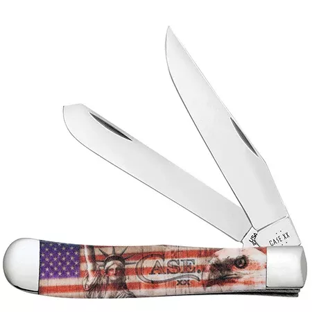 10678 CASE PATRIOTIC CCI WHITE SYNTHETIC TRAPPER DISCONTINUED