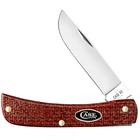 12273 SOD BUSTER JR – DARK RED BURLAP MICARTA