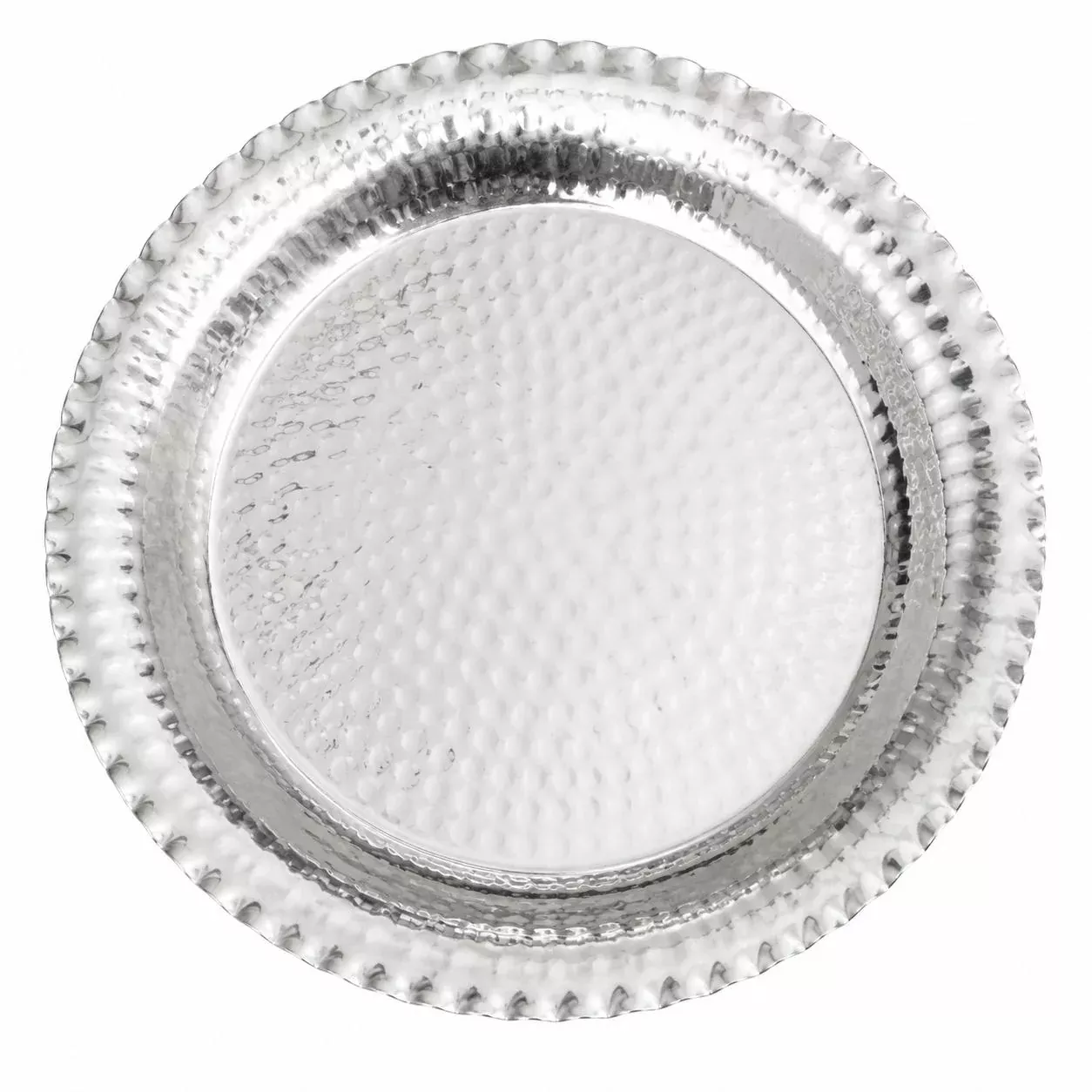 14" Hammered Round Plate