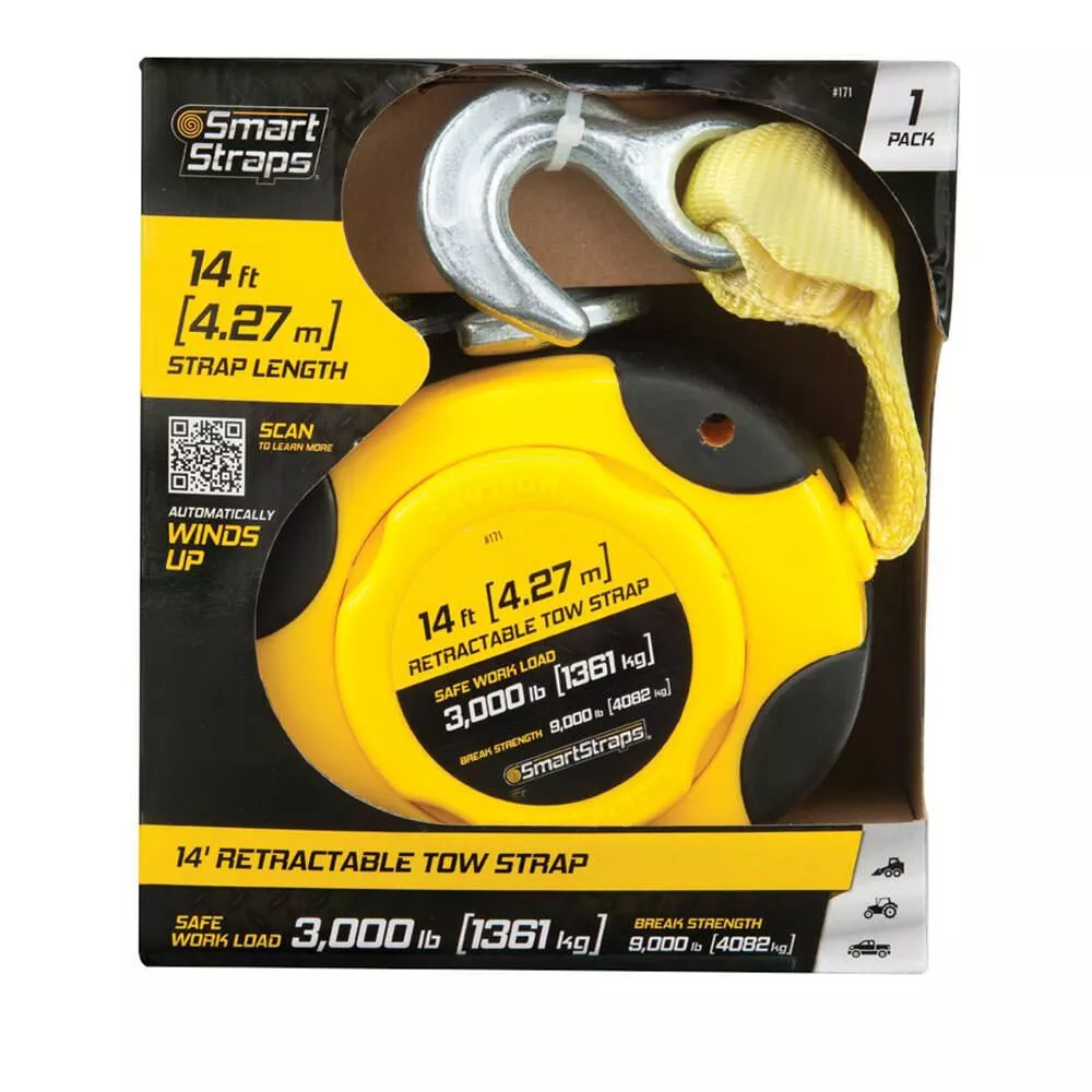 14’ Retractable Tow Strap