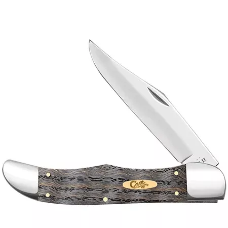 14008 FOLDING HUNTER – SMOOTH BLACK CURLY OAK WOOD