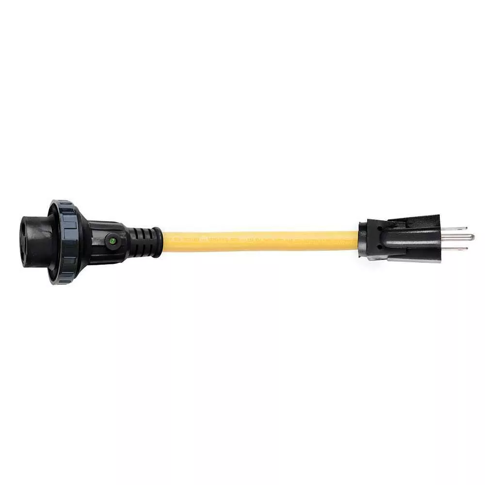 15 Amp Male to 30 Amp Female Pigtail Adapter