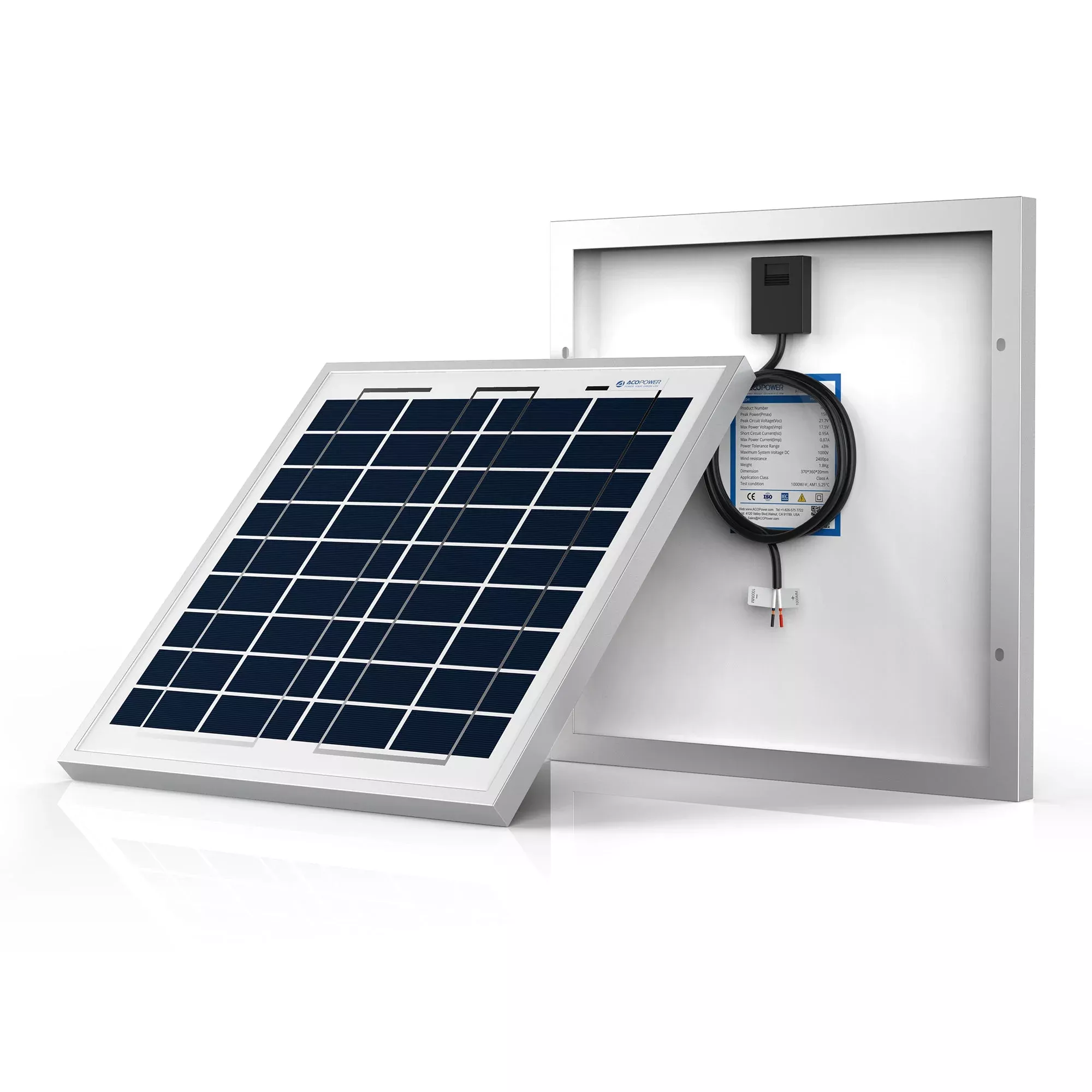 15 Watt 12 Volt Polycrystalline Solar Panel