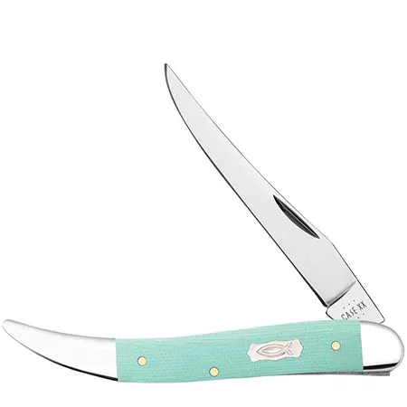 18105 MEDIUM TEXAS TOOTHPICK – SEAFOAM GREEN G-10 -ICHTHUS SHIELD