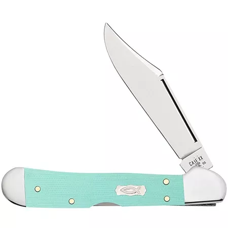 18109 SMOOTH MINI COPPERLOCK - SEAFOAM GREEN G-10 - ICHTHUS SHIELD