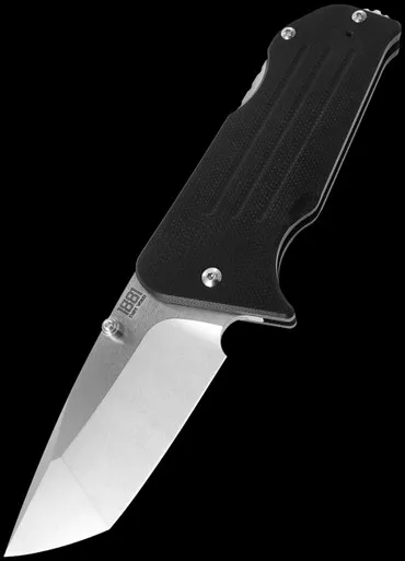 1881 Knife Works Broadway Black G10 Tanto Folding Knife