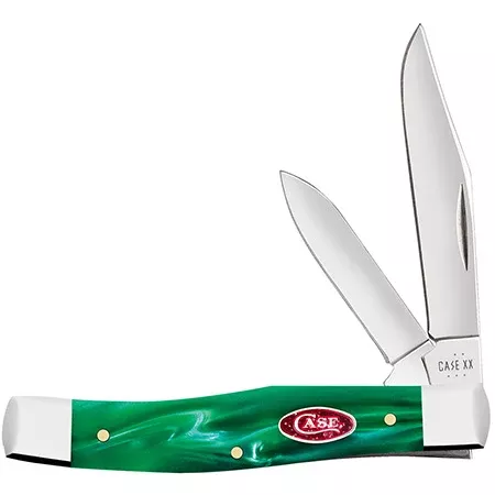 24413 TEXAS JACK – GREEN PEARL KIRINITE – RED SPARXX OVAL SHIELD