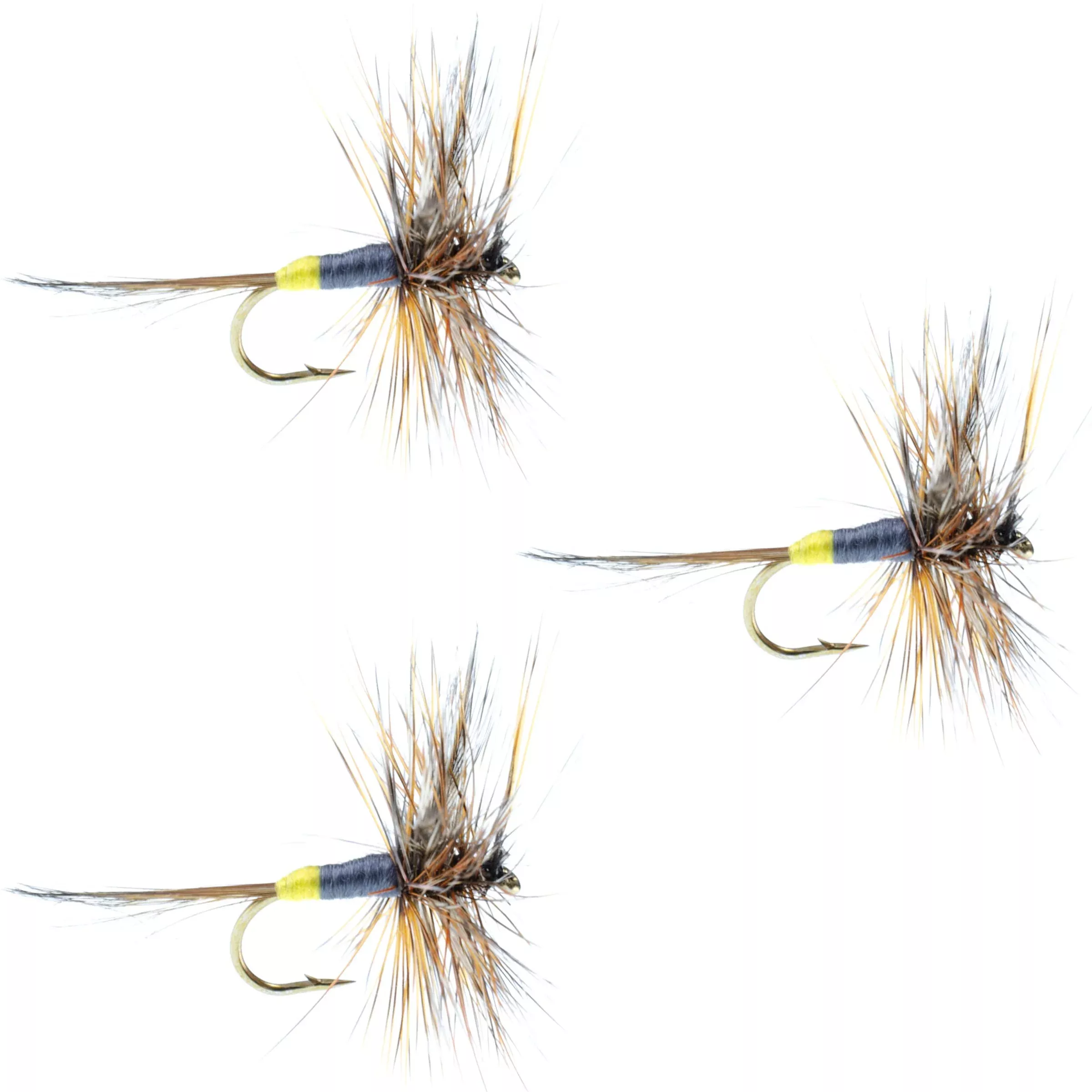 3 Pack Adams Female Classic Dry Fly – Hook Size 14