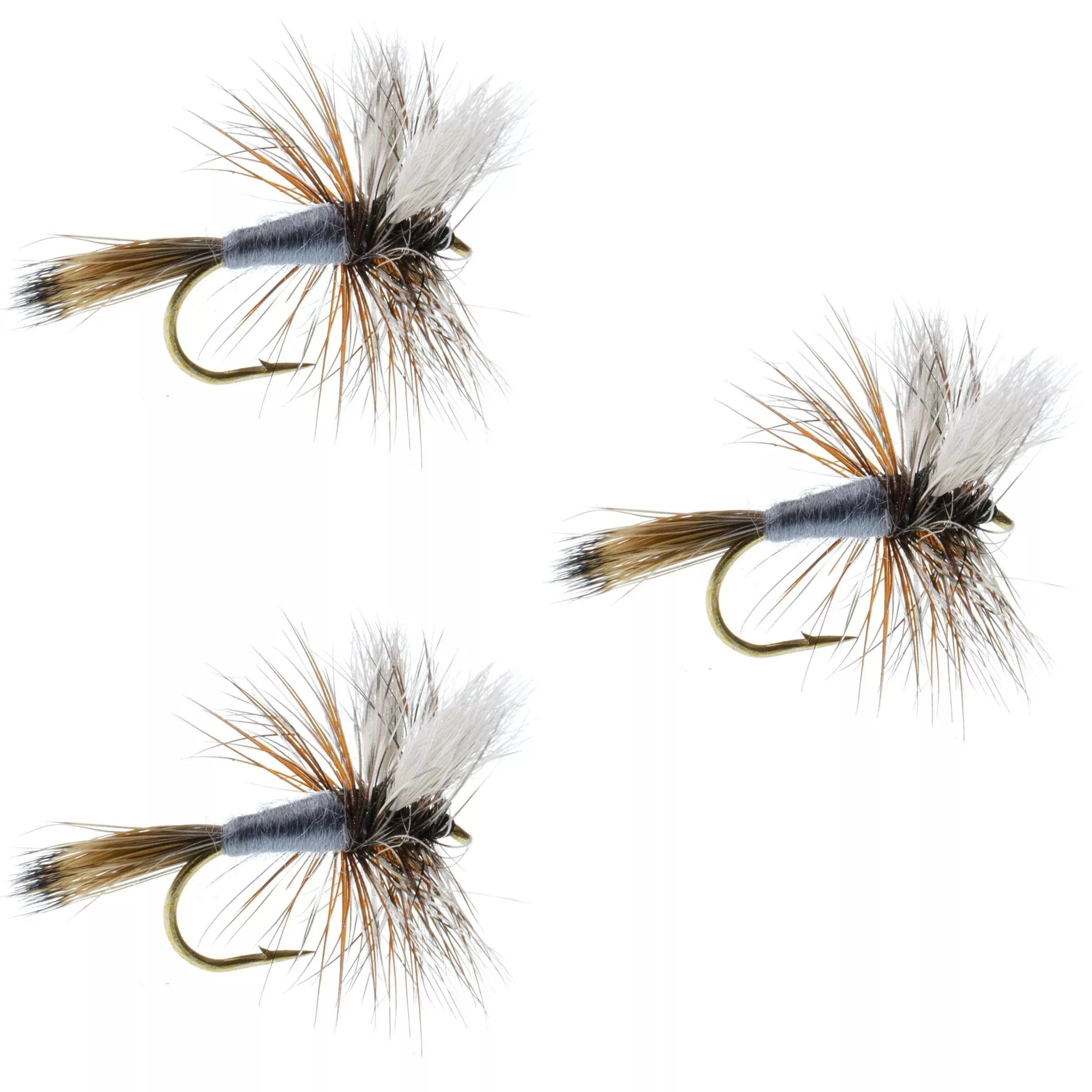 3 Pack Adams Wulff Classic Dry Fly – Hook Size 14