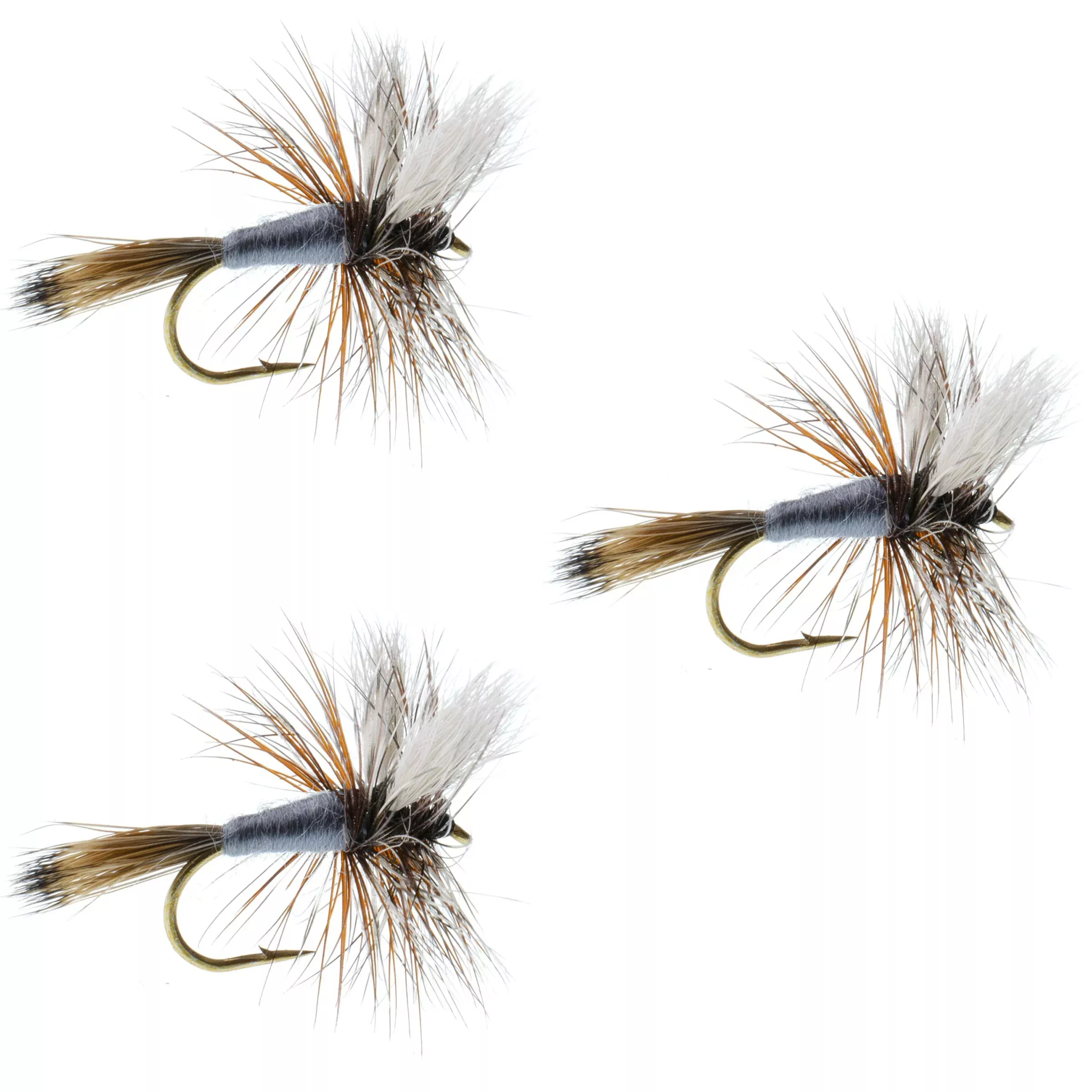 3 Pack Adams Wulff Classic Dry Fly – Hook Size 8