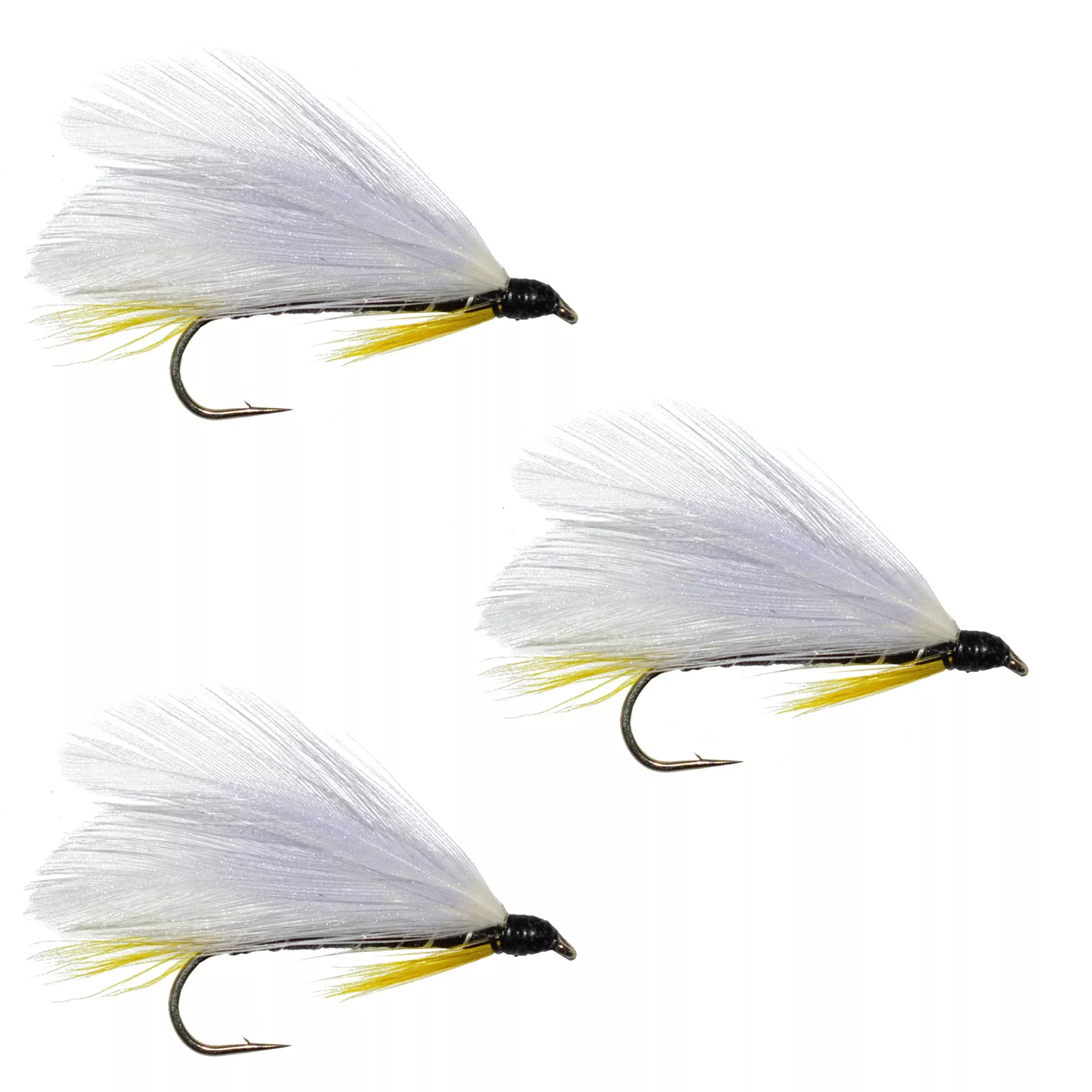 3 Pack Black Ghost Classic Trout and Bass Streamer Fly – Hook Size 4
