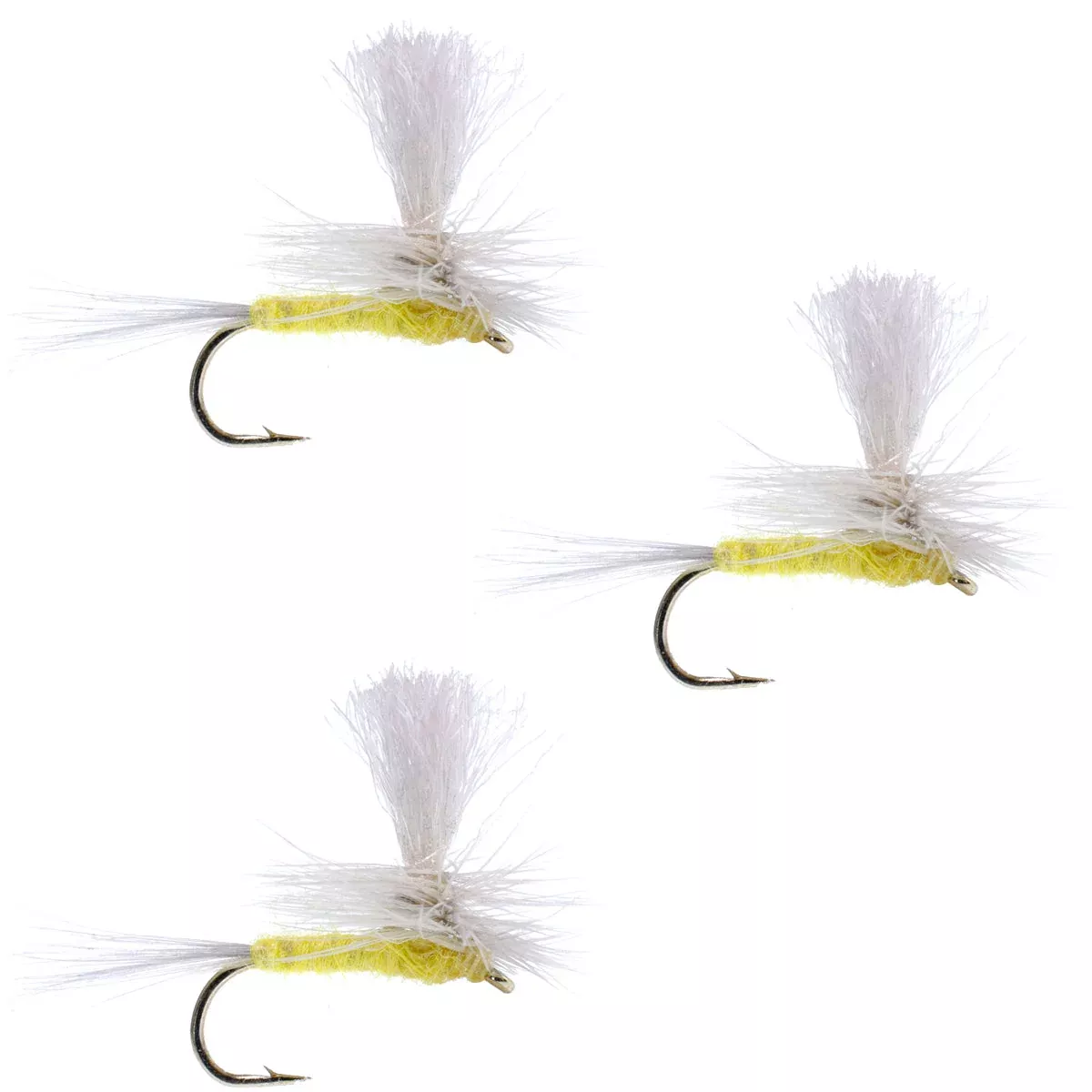 3 Pack Pale Morning Dun Parachute PMD Classic Dry Fly Hook Size 14