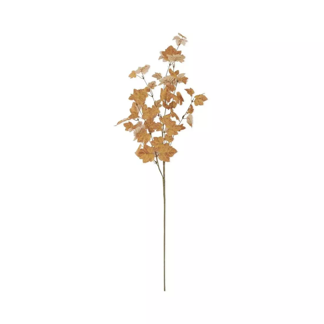 34" Orange Maple Leaf Stem