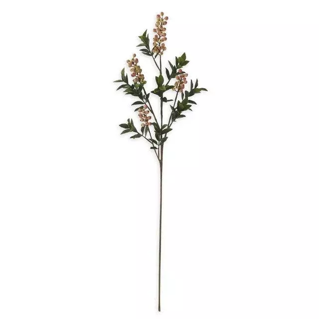 37" Orange Berry Stem