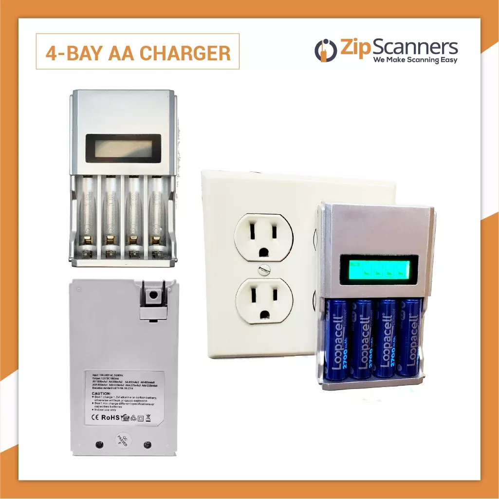 4 Bay AA Battery Charger