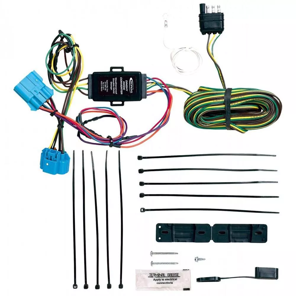 4 Wire Flat to 6 Way Round Metal Adapter