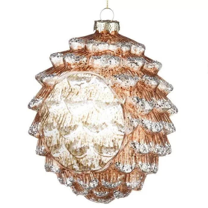 6.5" Pinecone Candle Holder Ornament
