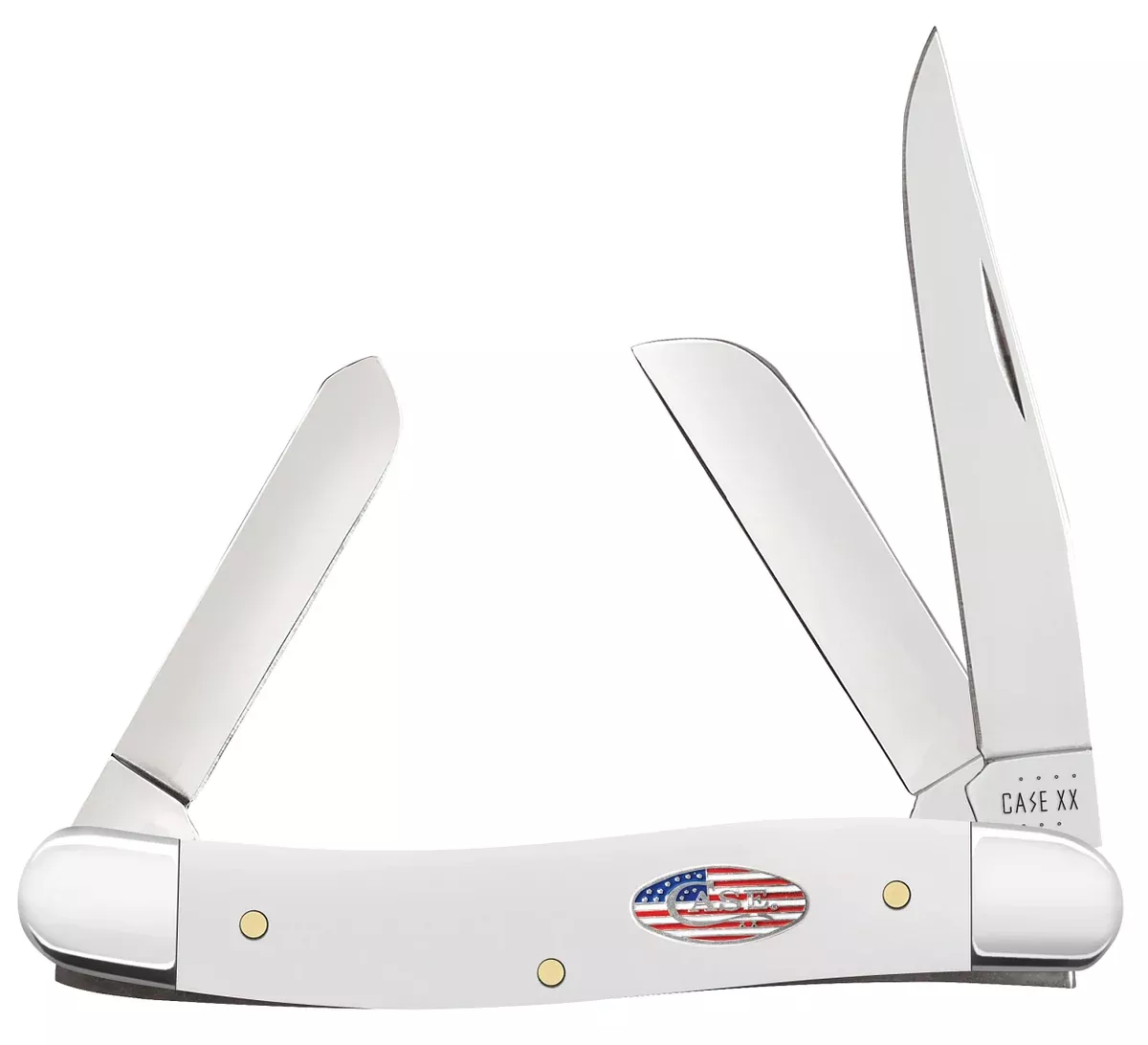 71225 U.S. Flag White Synthetic Medium Stockman Discontinued