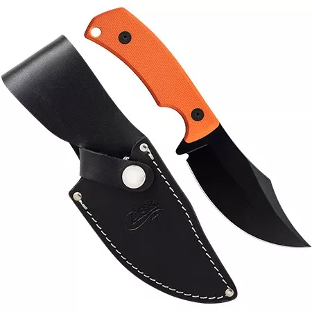76937 CHRIS TAYLOR HUNTER - CT3 SKINNNER - ORANGE TEXTURED G-10