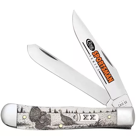 81221 TURKEY - EMBELLISHED SMOOTH NATURAL BONE TRAPPER - CLOSEOUT