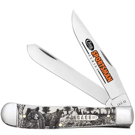 81223 BEAR - EMBELLISHED SMOOTH NATURAL BONE TRAPPER