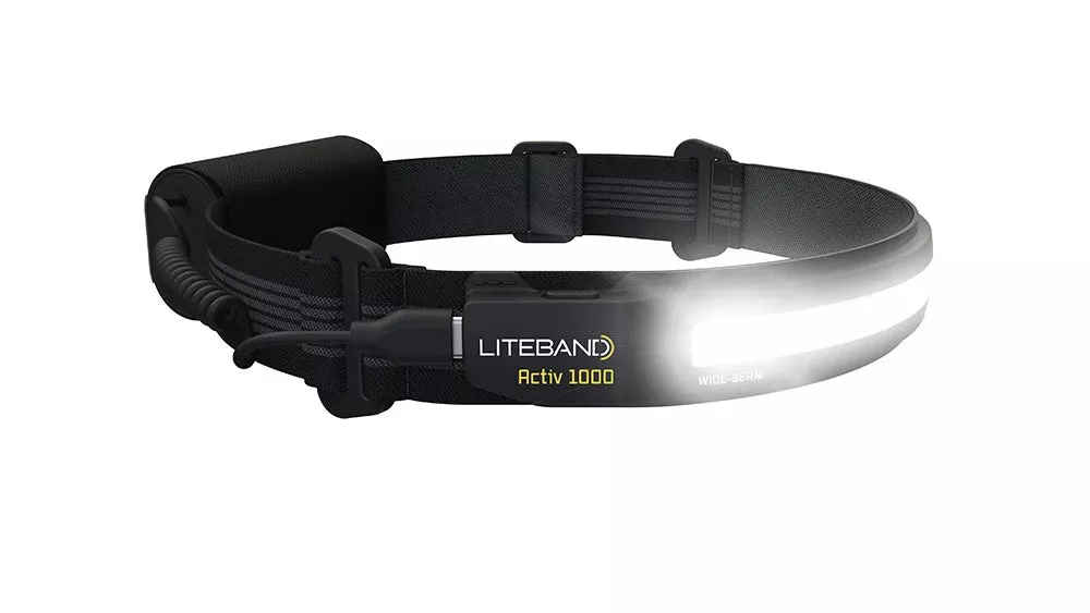 ACTIV 1000 Lumen LED Wide Beam Rechargeable Headlamp