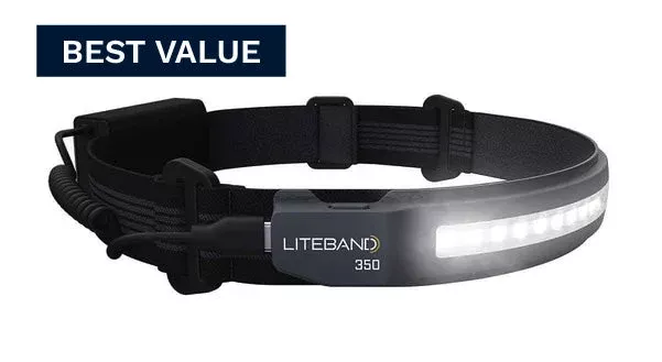 ACTIV 350 Lumen LED Wide Beam Rechargeable Headlamp