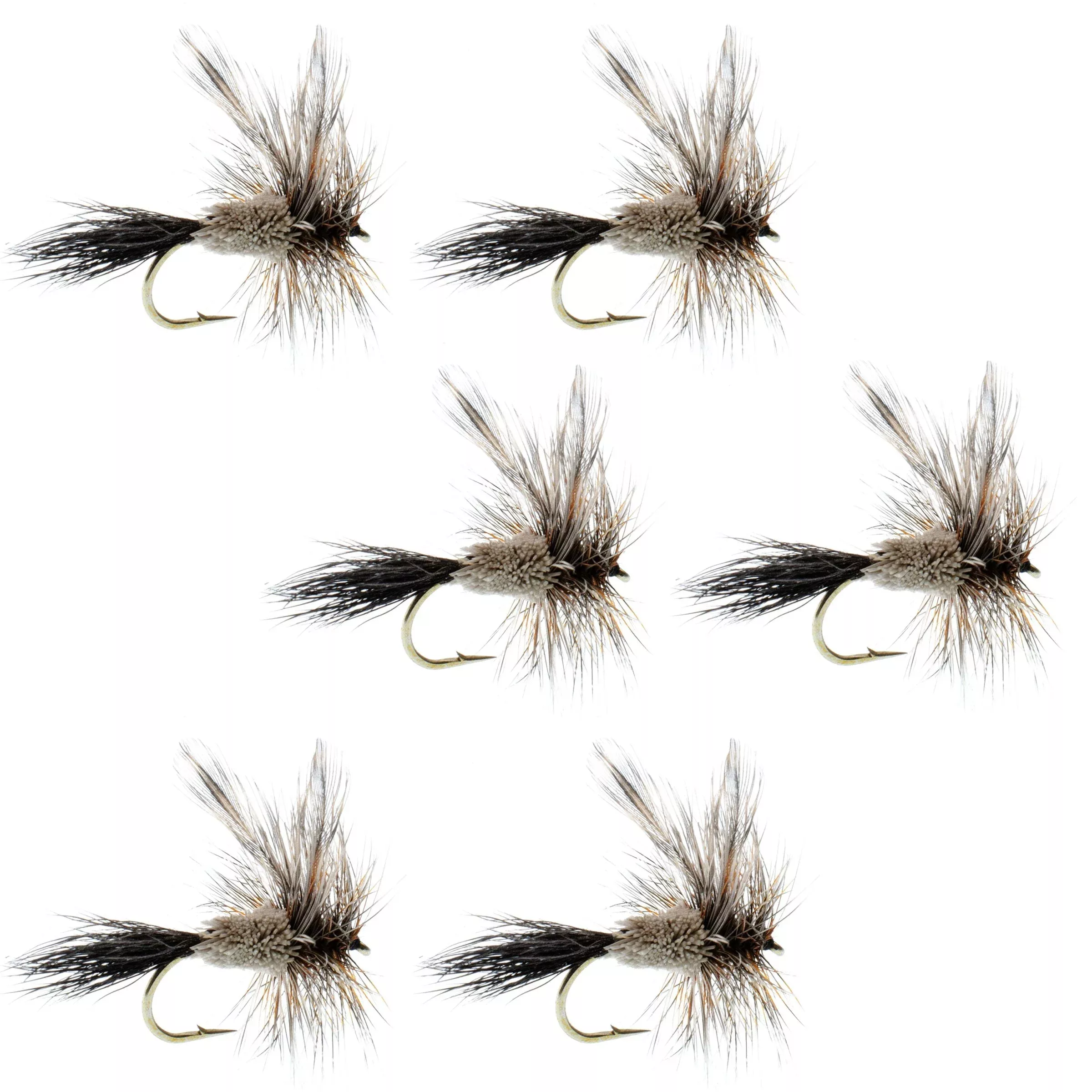 Adams Irresistible Classic Dry Fly – 6 Flies – Hook Size 14