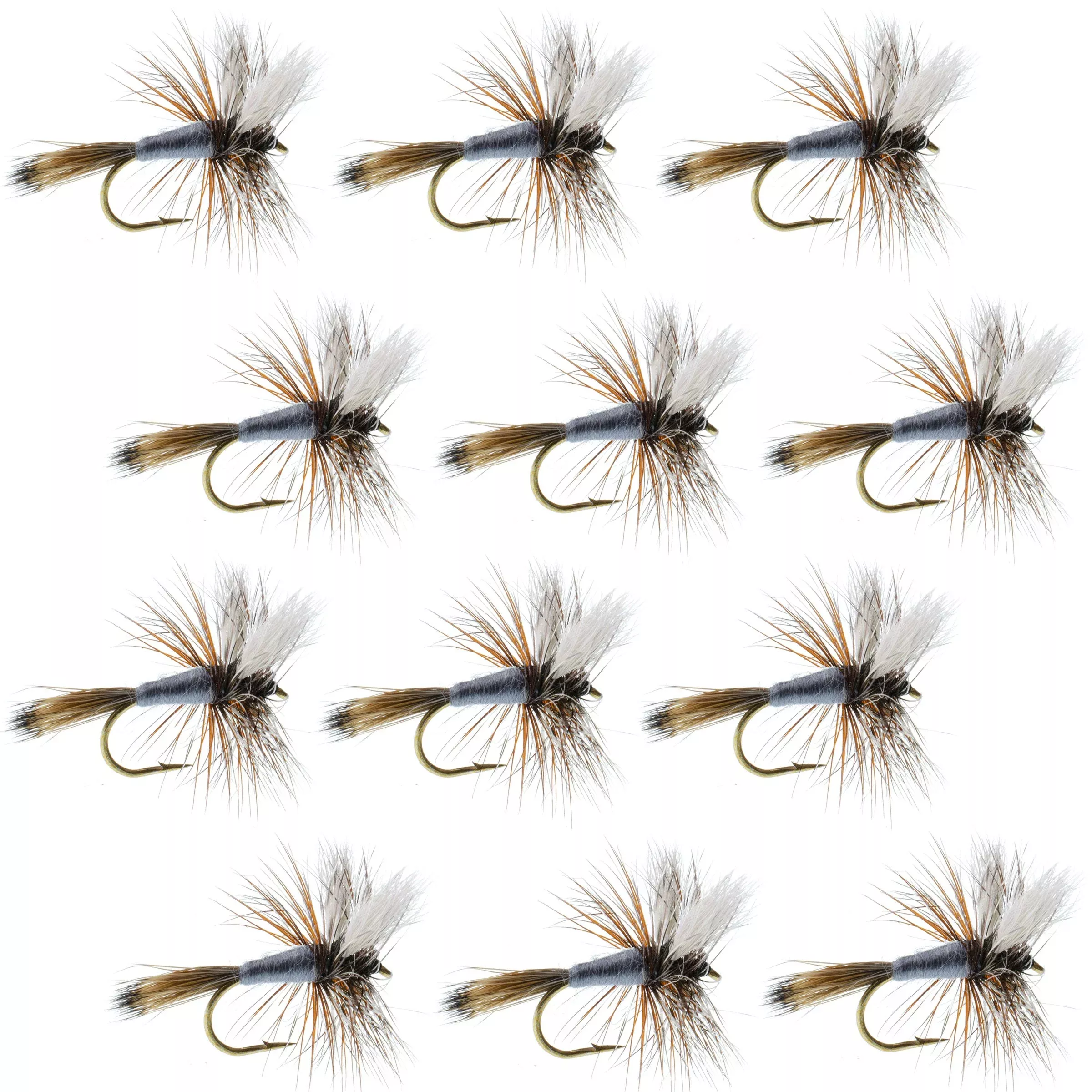 Adams Wulff Classic Dry Fly 1 Dozen FliesHook Size 10