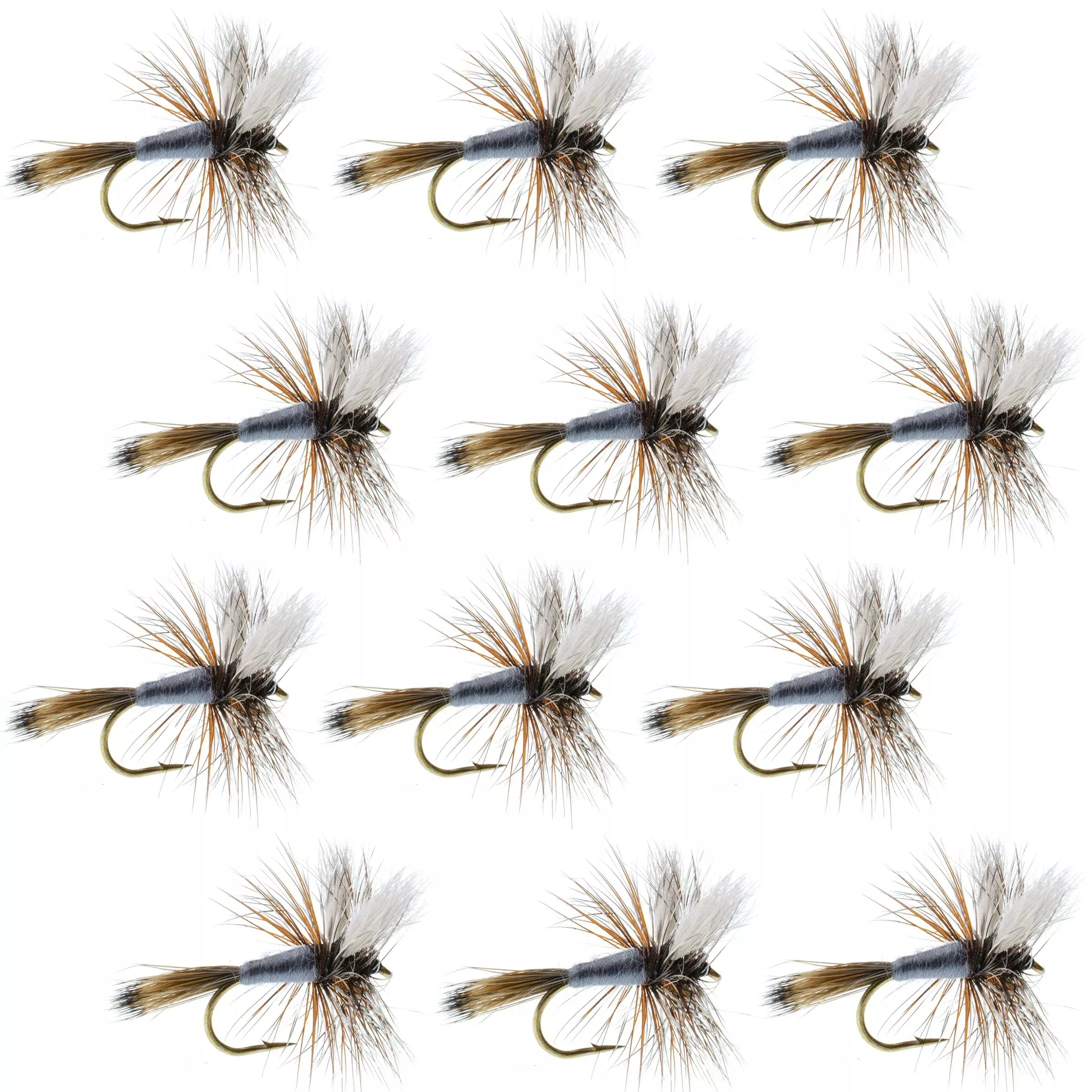 Adams Wulff Classic Dry Fly 1 Dozen FliesHook Size 8