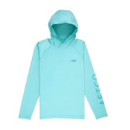 AFTCO Youth Samurai Hood Performance LS Shirt