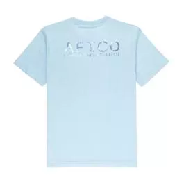 AFTCO Youth Samurai Performance SS Shirt - Airy Blue Heather - M