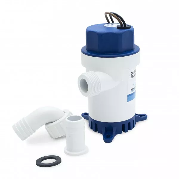 Albin Pump 12 V 720 GPH Electric Non-Automatic Impeller Submersible Bilge Pump• 01-02-003