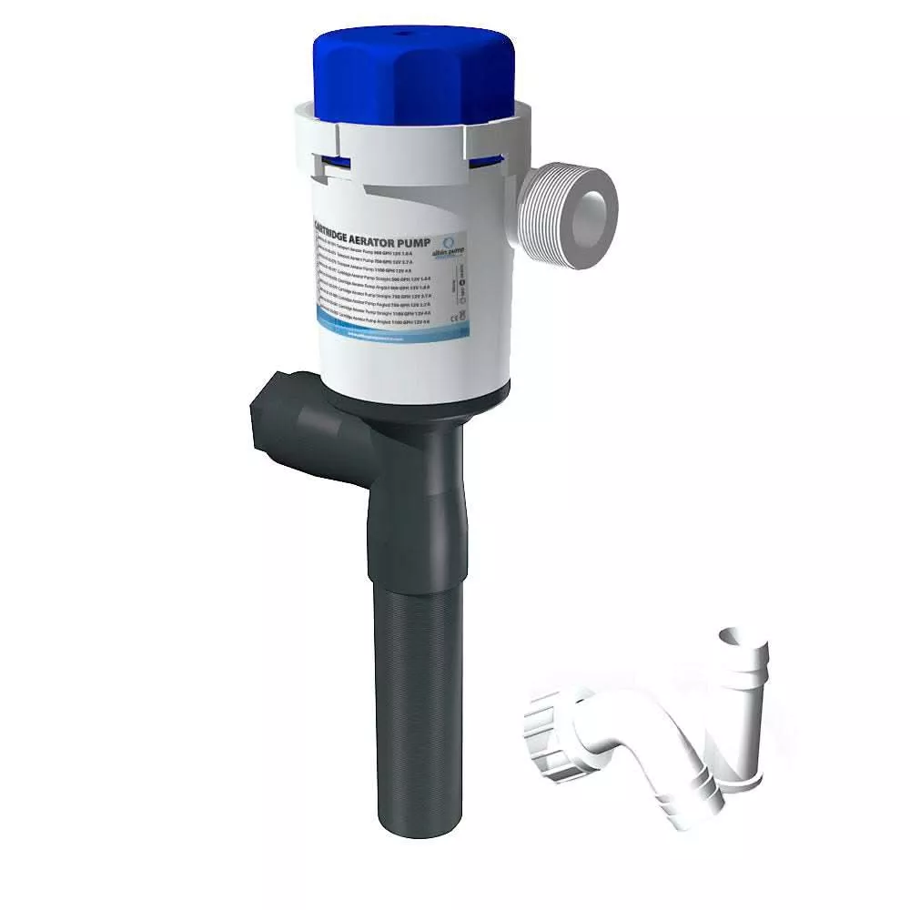 Albin Pump Cartridge Aerator Pump - 500 GPH - Straight - 01-05-077