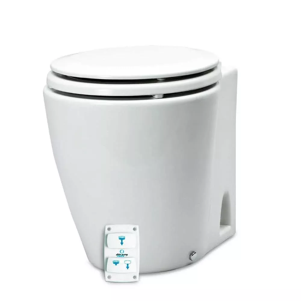 Albin Pump Marine Design Marine Toilet Silent Electric - 12V - 07-03-045