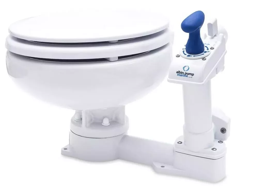 Albin Pump Marine Toilet Manual Compact Low - 07-01-003
