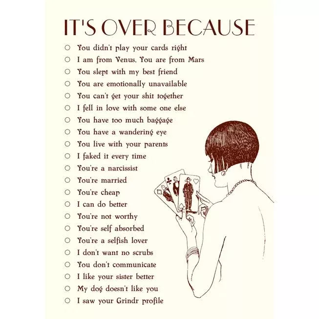 Alexa Pulitzer "It's Over" Greeting Card