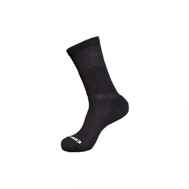 Altera Men's Conquer Light Weight Crew Socks, Black, X-Large (12-14)