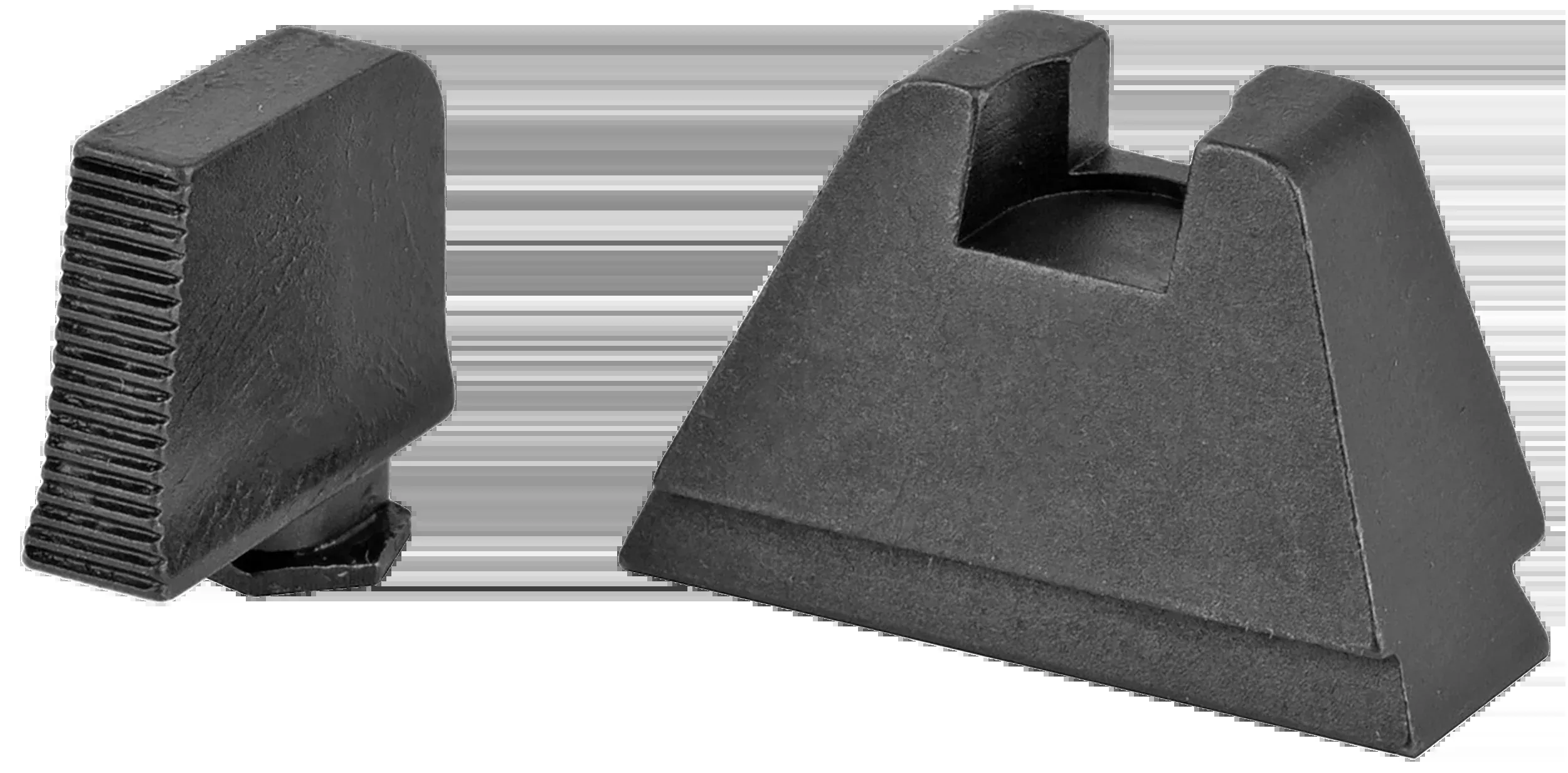 AmeriGlo Glock Optic-Compatible Sight Set with 3XL Tall Serrated Front & Flat Black Rear, GL506