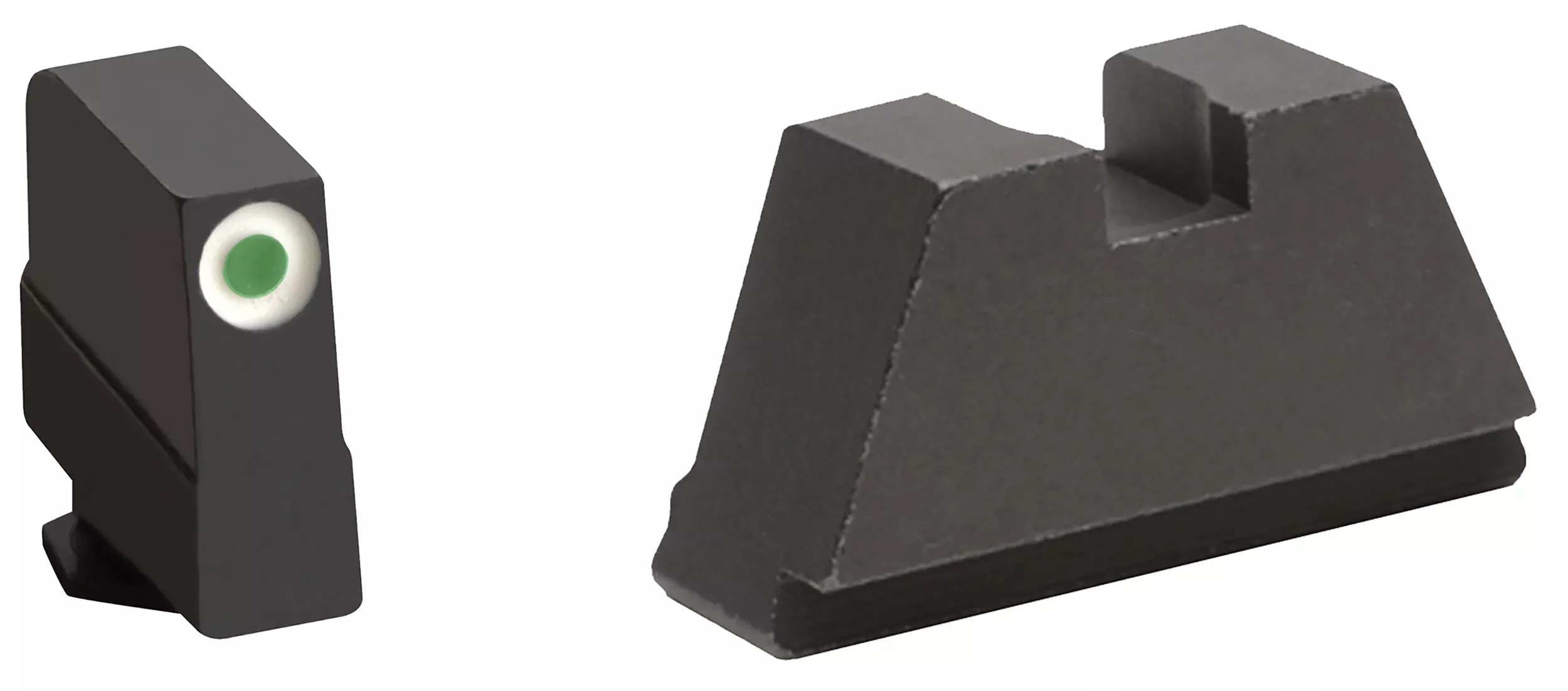 AmeriGlo Optic-Compatible 3XL Tall Tritium Sight Set for Glock, Green Front/Black Rear – GL491