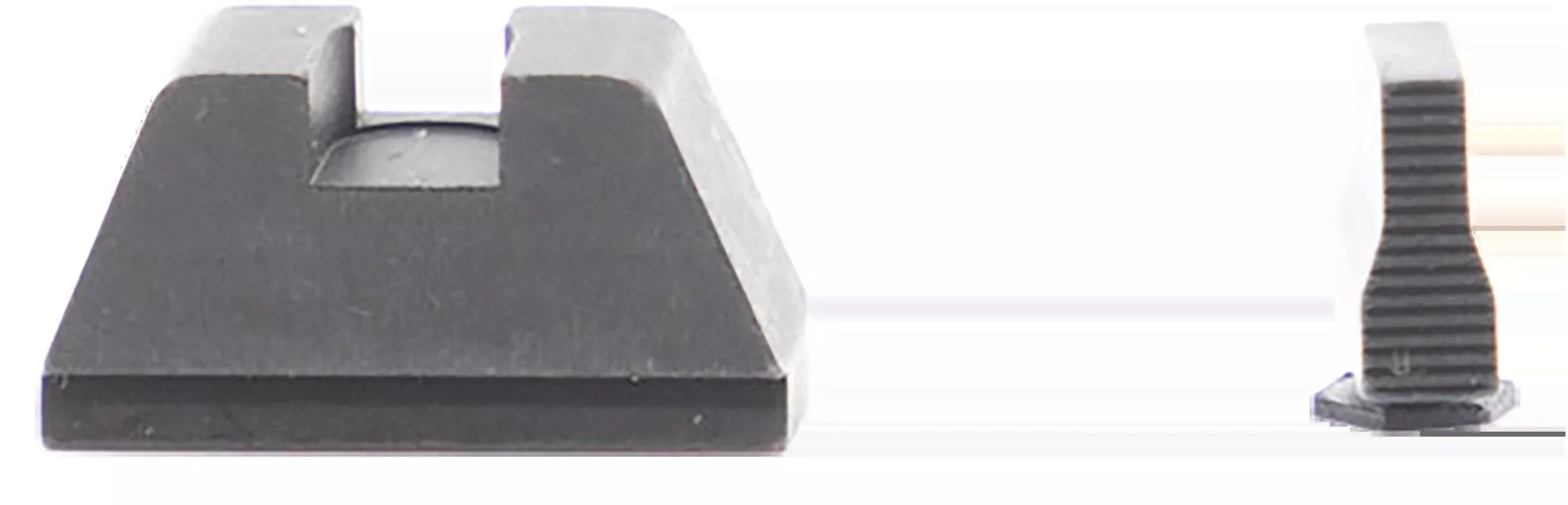 AmeriGlo Optic-Compatible Extra-Tall Suppressor Sight Set for Glock, Black Serrated – GL429