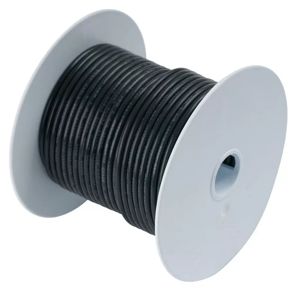 Ancor Black 1 AWG Tinned Copper Battery Cable – 50′