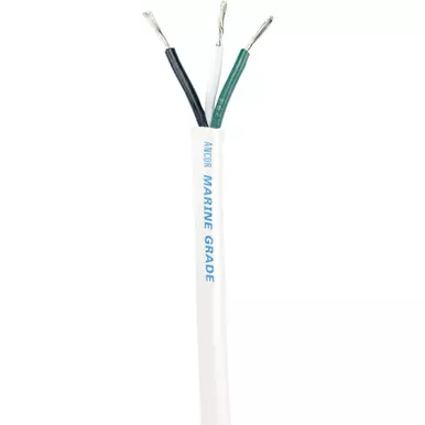 Ancor White 14/3 AWG Round Triplex Cable 250-Foot