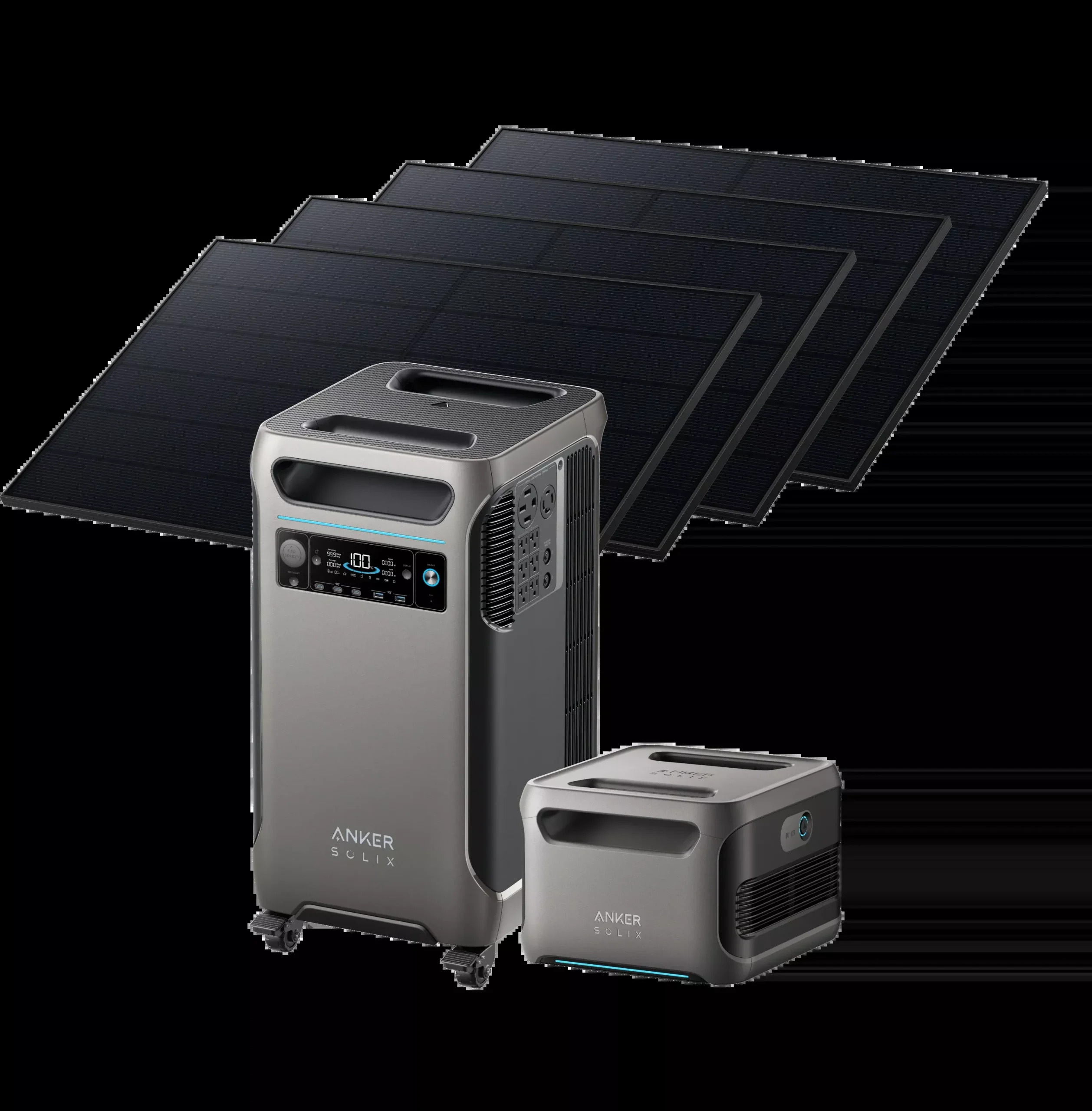 Anker SOLIX F3800 + Expansion Battery + 4 × 405W Rigid Solar Panel