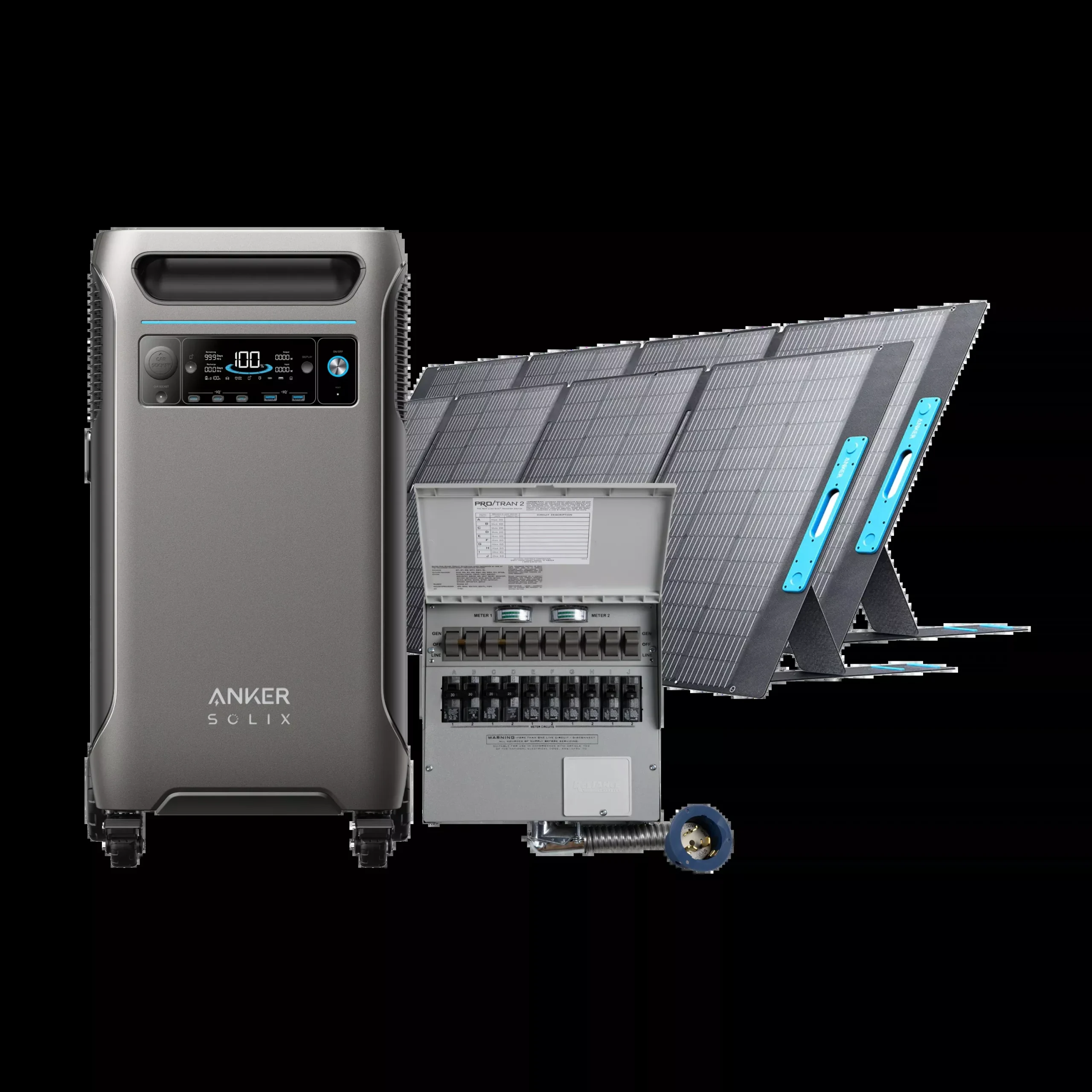 Anker SOLIX F3800 + Home Backup Kit + 2 × 400W Solar Panel