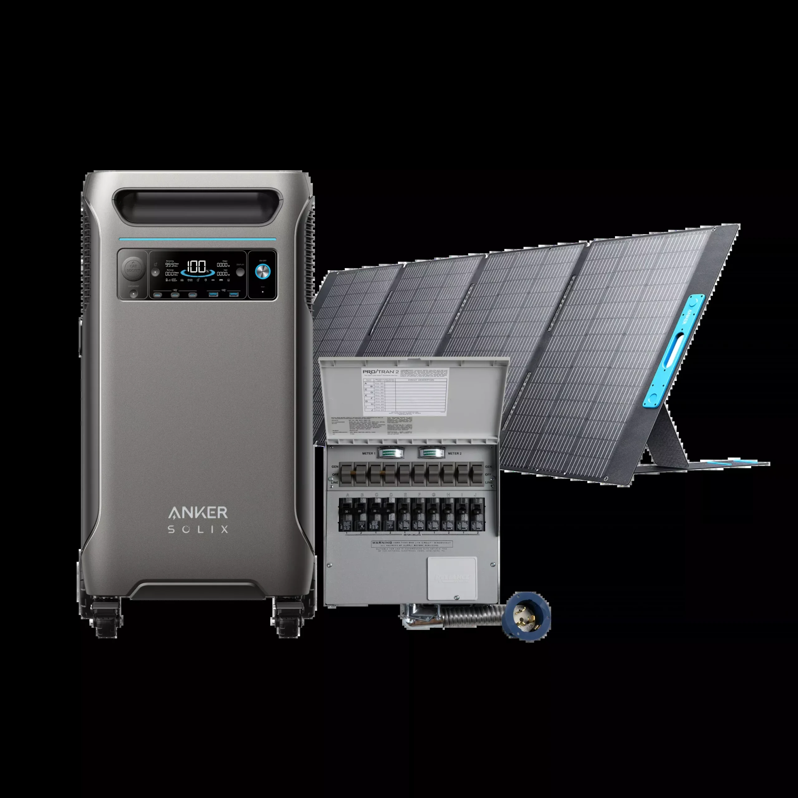 Anker SOLIX F3800 + Home Backup Kit + 400W Solar Panel