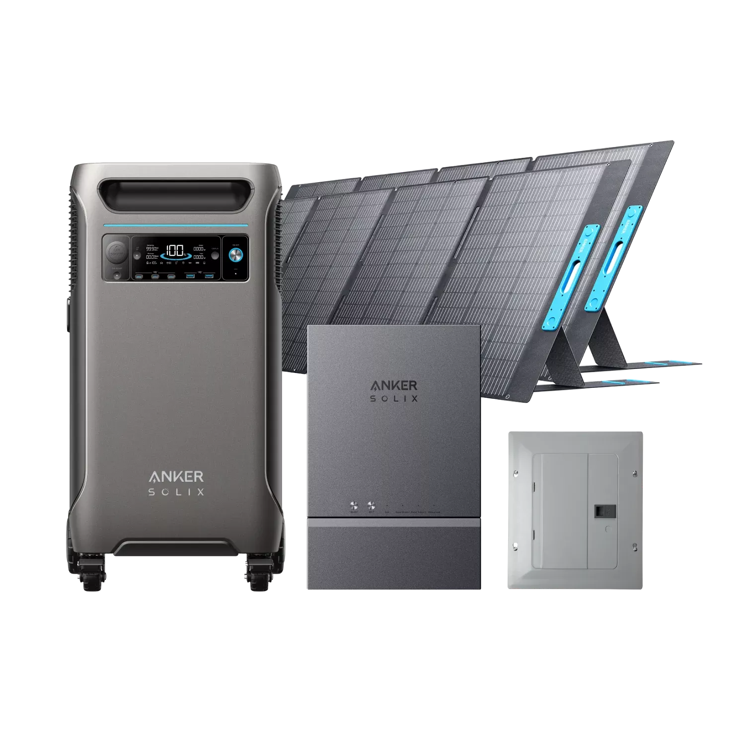 Anker SOLIX F3800 + Smart Home Power Kit + 2 × 400W Solar Panel